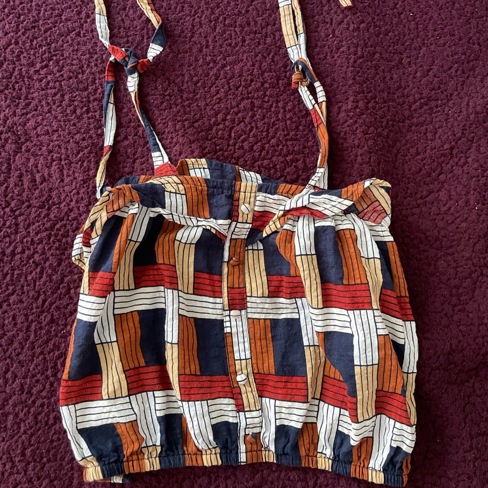 CUTE PATTERNED TANK TOP BLOUSE